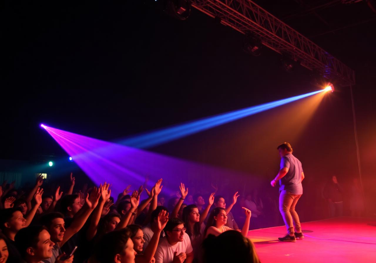 College cultural night stage